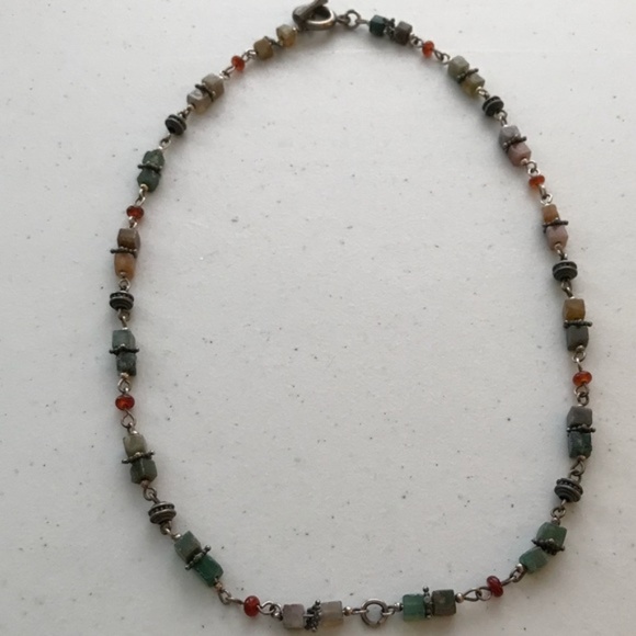 5/$15 Eclectic Multi Colored Beaded Chain Necklace - Picture 4 of 4